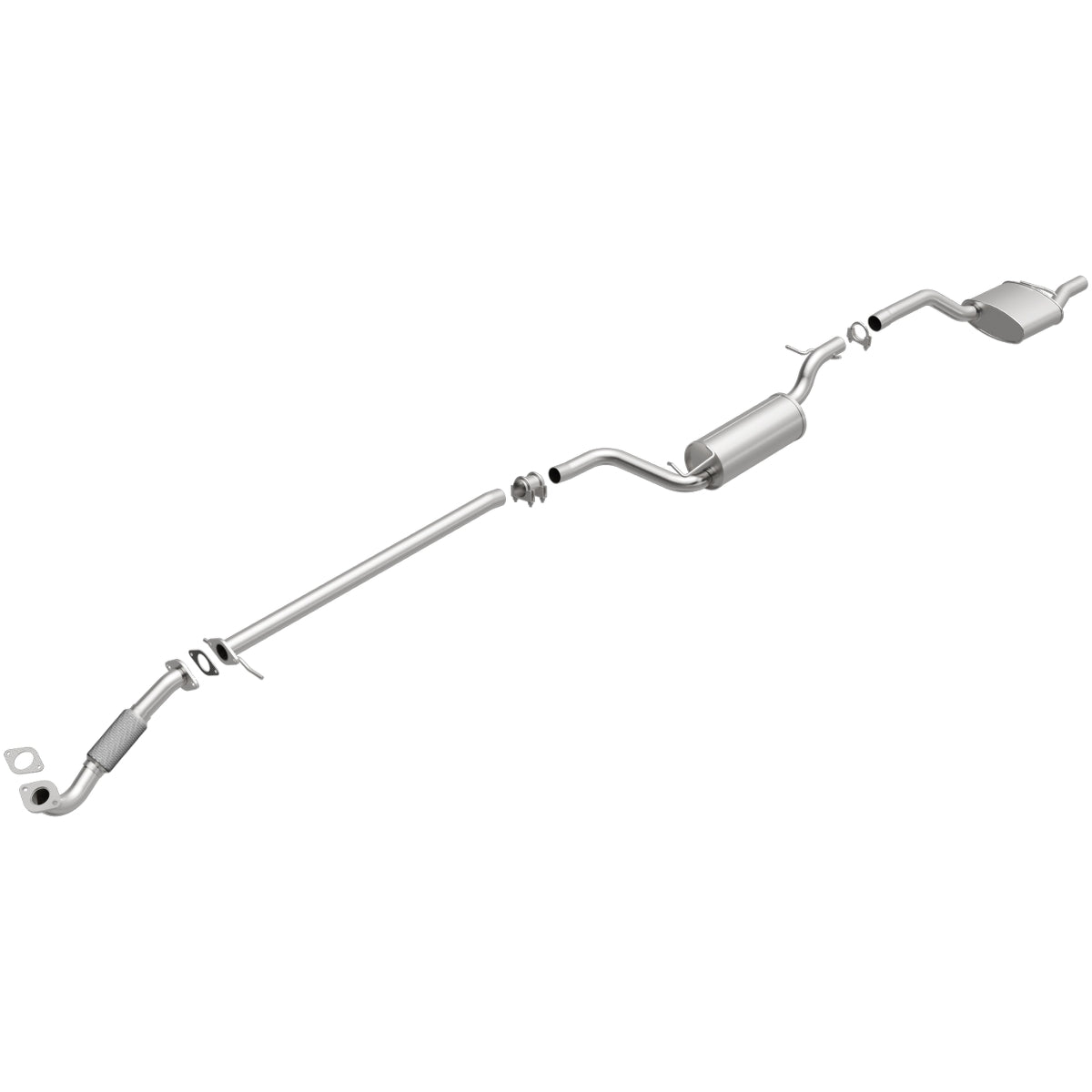 Fits 2000-2004 Ford Focus 2.0L Direct-Fit Replacement Exhaust System 106-0125