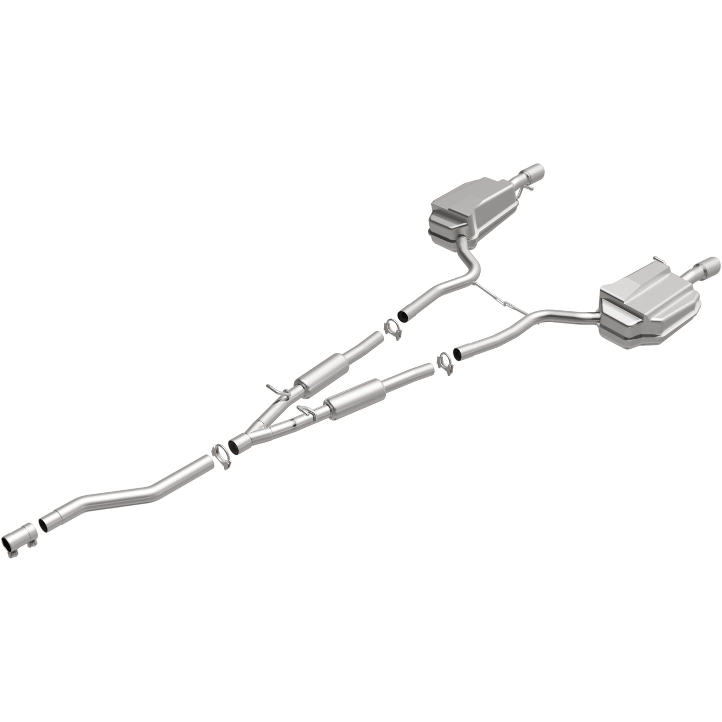Fits 2005-2008 Audi A4 Quattro 2.0L Direct-Fit Replacement Exhaust 106-0169