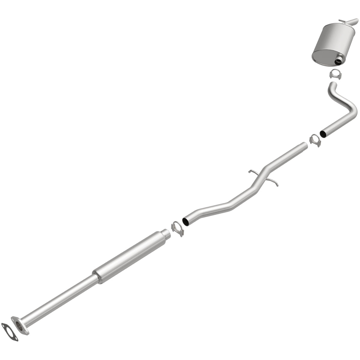 Fits 2006-2008 Buick Lucerne 3.8L Direct-Fit Replacement Exhaust System 106-0267