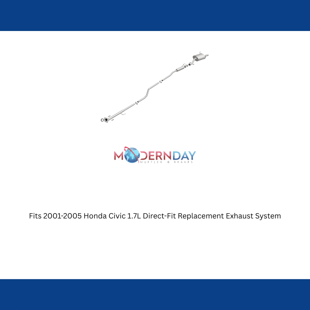 Fits 2001-2005 Honda Civic 1.7L Direct-Fit Replacement Exhaust System 106-0301