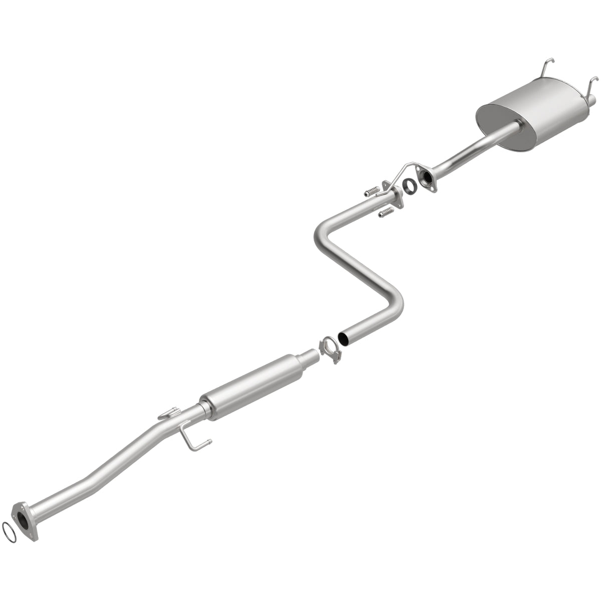 Fits 1993-1995 Honda Civic del Sol 1.5L Direct-Fit Replacement Exhaust 106-0306
