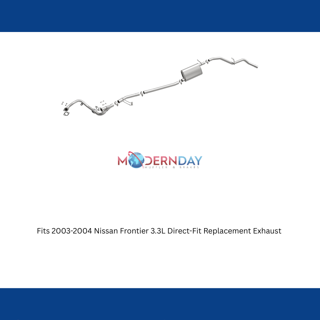 Fits 2003-2004 Nissan Frontier 3.3L Direct-Fit Replacement Exhaust 106-0321