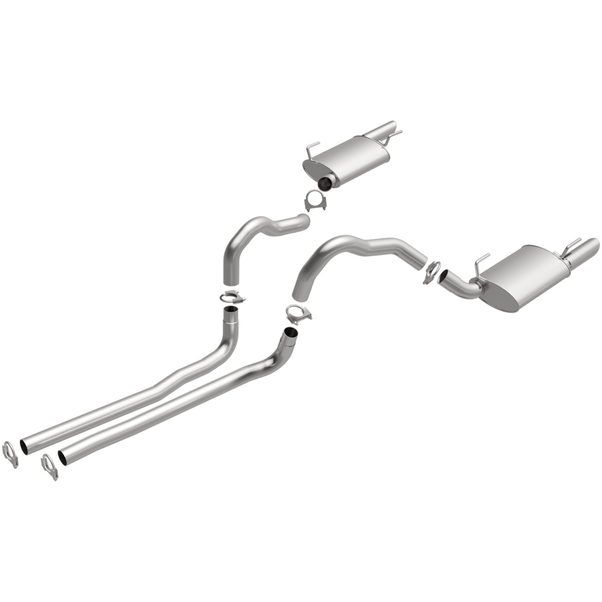 Fits 2005-2009 Ford Mustang 4.6L Direct-Fit Replacement Exhaust System 106-0466
