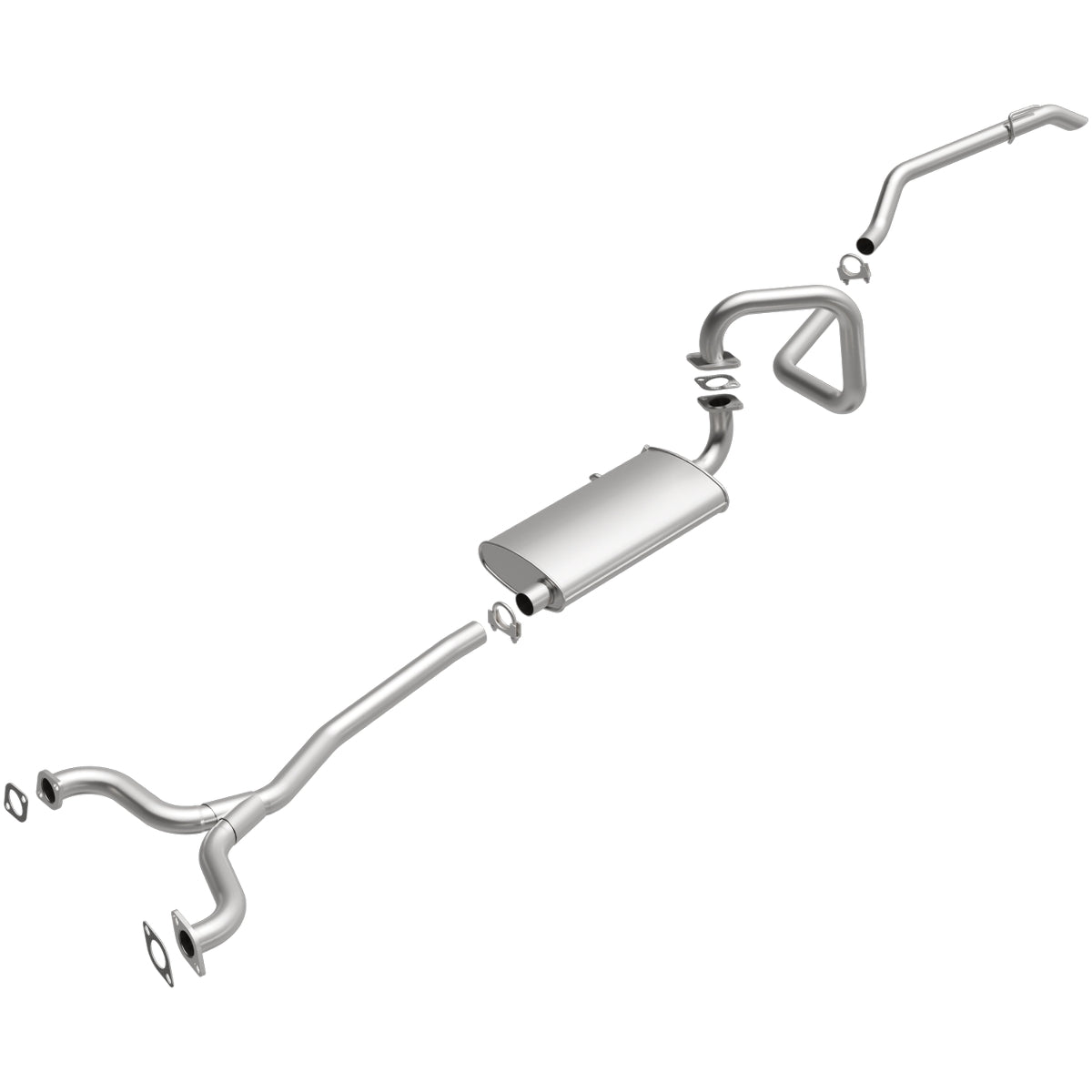 Fits 2003-2011 Ford Crown Victoria Direct-Fit Replacement Exhaust 106-0532