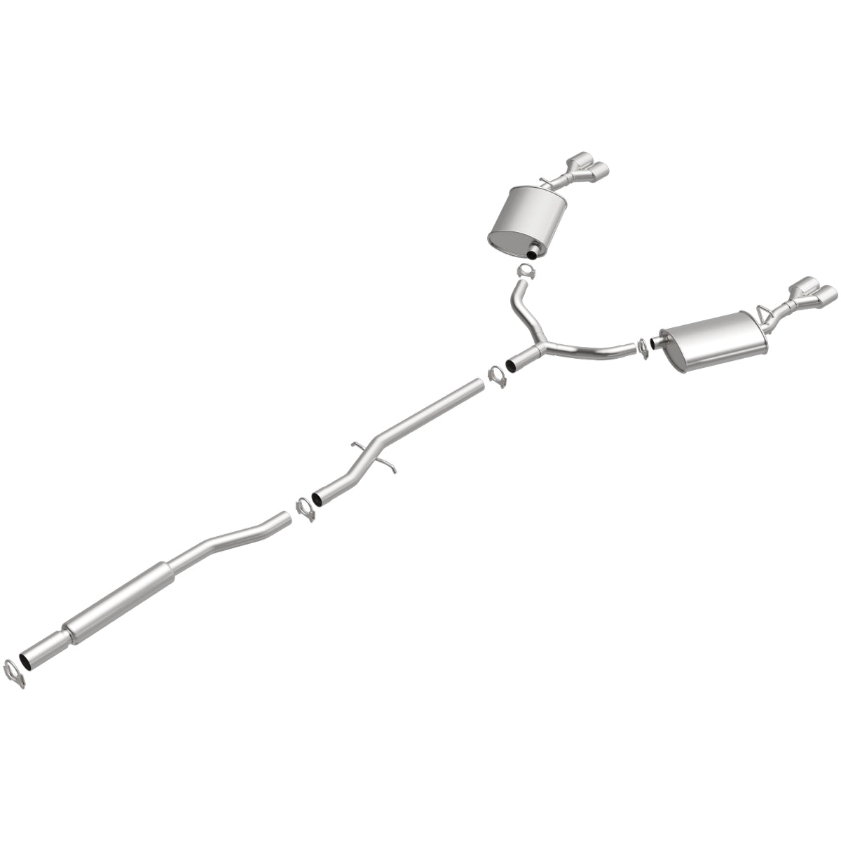 Fits 2000-2008 Cadillac Direct-Fit Replacement Exhaust System 106-0559