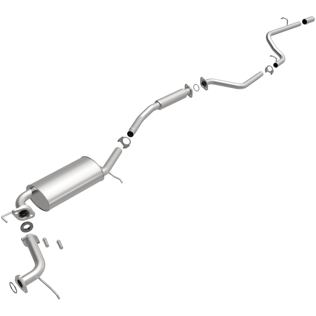 Fits 1998-1999 Isuzu Oasis Direct-Fit Replacement Exhaust System 106-0569