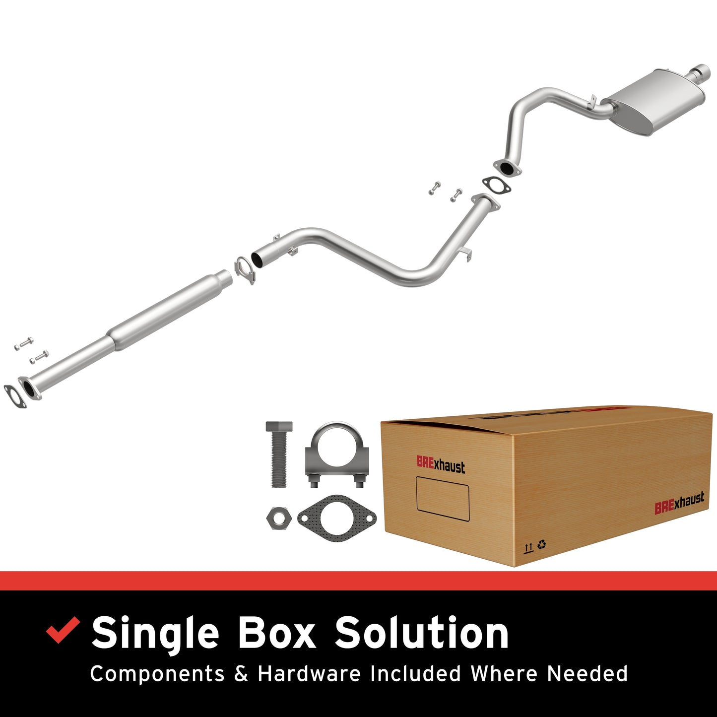 Fits 2001-2005 Mitsubishi Eclipse Direct-Fit Replacement Exhaust System 106-0622