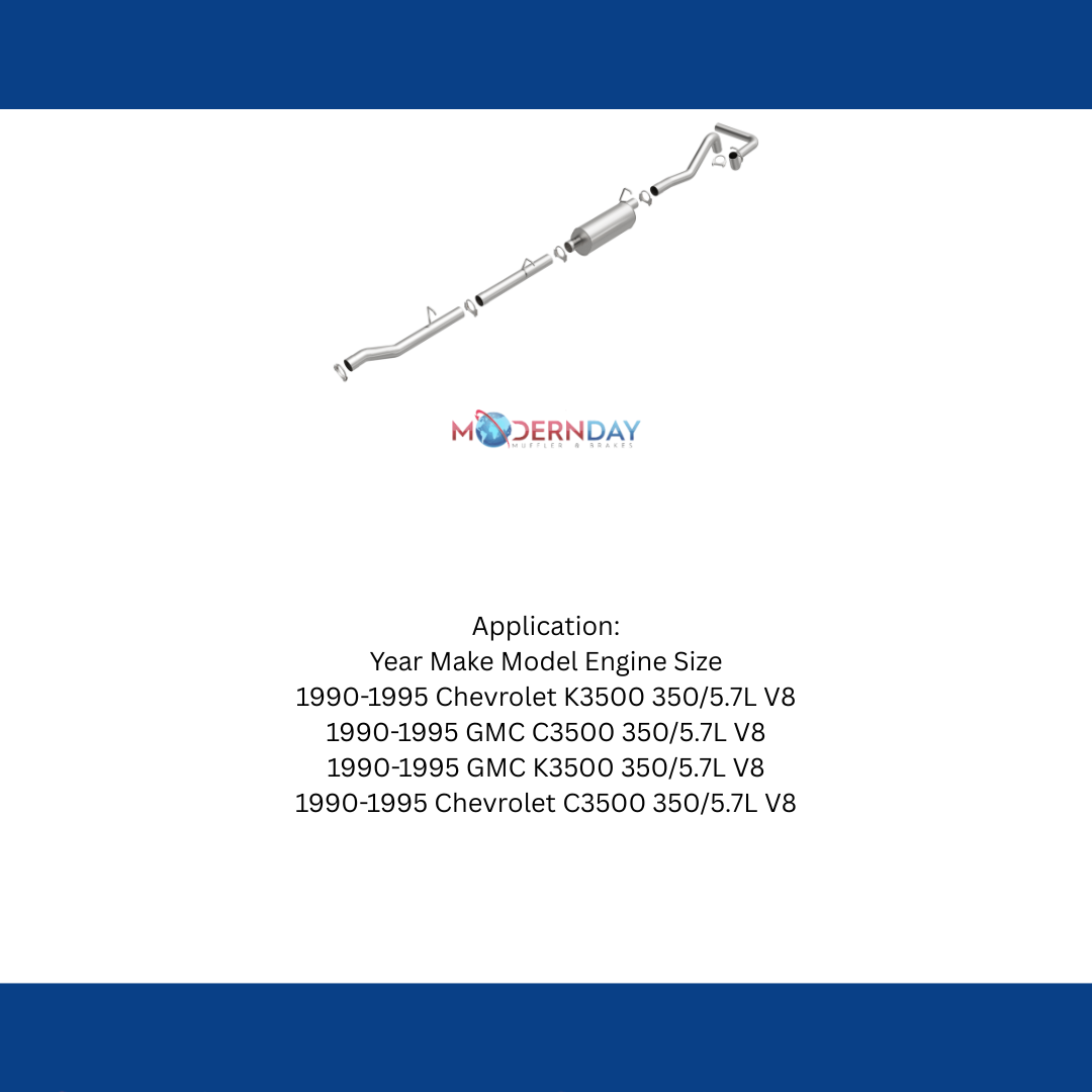 Fits 1990-1995 Chevrolet K3500 Direct-Fit Replacement Exhaust System 106-0687