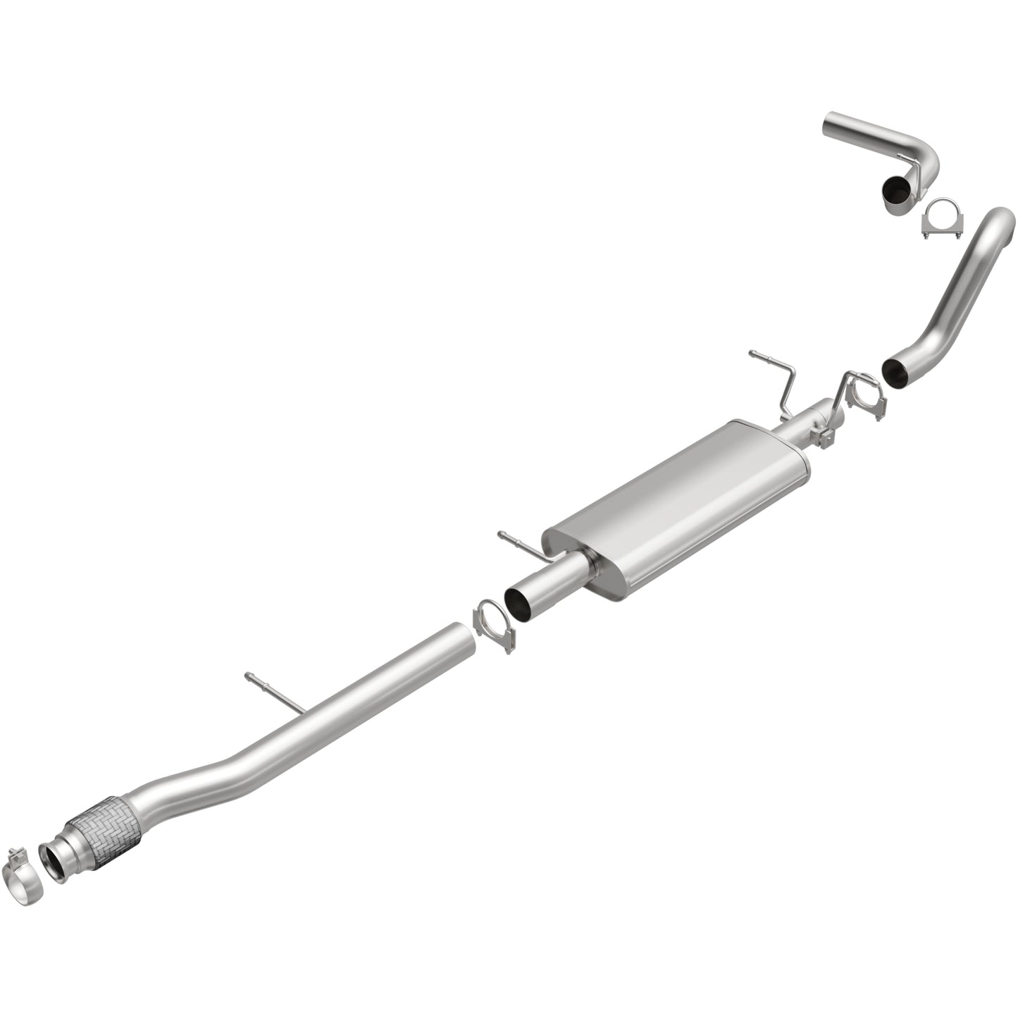 Fits 2014-2018 Chevrolet Silverado 1500 Direct-Fit Replacement Exhaust 106-0747