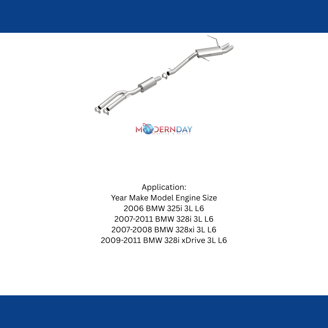 Fits 2006-2011 BMW Direct-Fit Replacement Exhaust System 106-0786