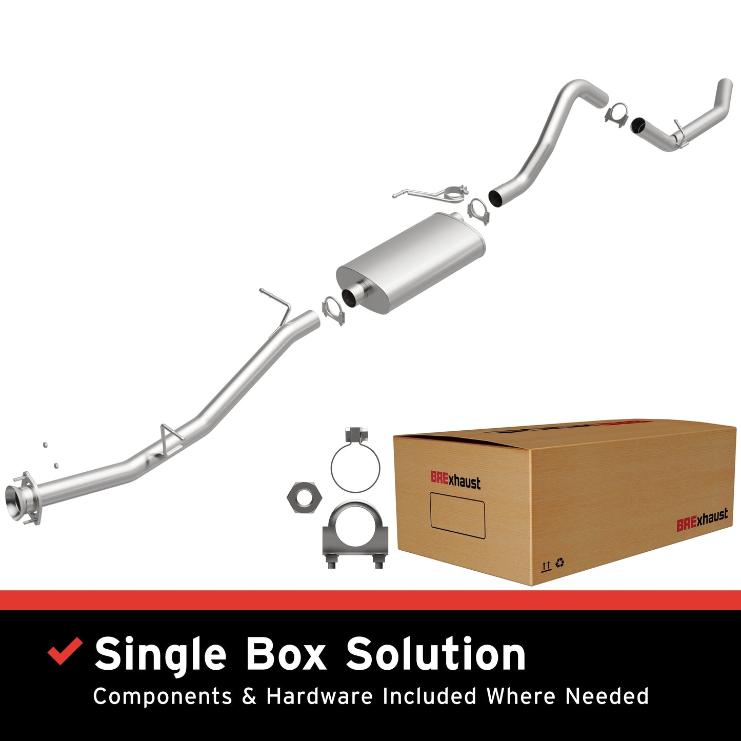 Fits 2007-2010 Chevrolet Silverado 2500 HD Replacement Exhaust System 106-0824