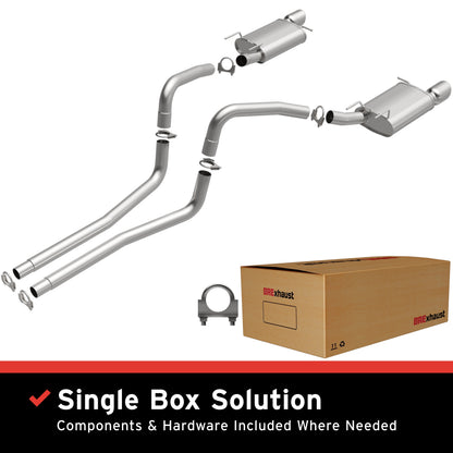 Fits 2011-2014 Ford Mustang 3.7L Direct-Fit Replacement Exhaust System 106-0847