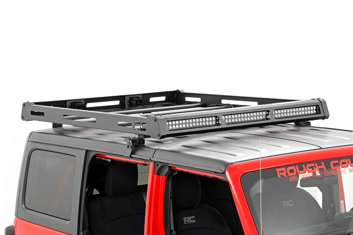 Fits Jeep Wrangler JL (18-24)/Wrangler Unlimited (18-24) 4WD Roof Rack; 10612