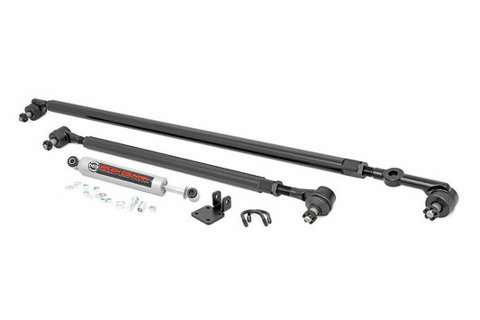 Fits Jeep Cherokee XJ/Comanche MJ/Wrangler TJ HD Steering Stabilizer Combo 10613