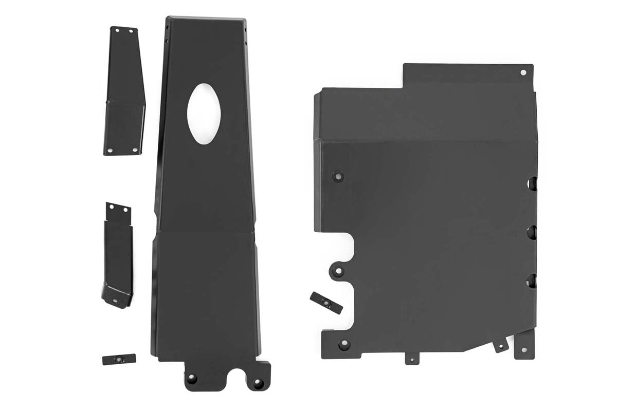 Fits Jeep Wrangler Unlimited (18-19) Skid Plate Combo; 3.6L; T-Case; 10616