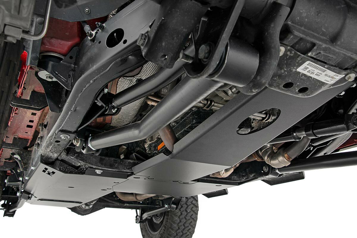 Fits Jeep Wrangler Unlimited (18-19) Skid Plate Combo; 3.6L; T-Case; 10616