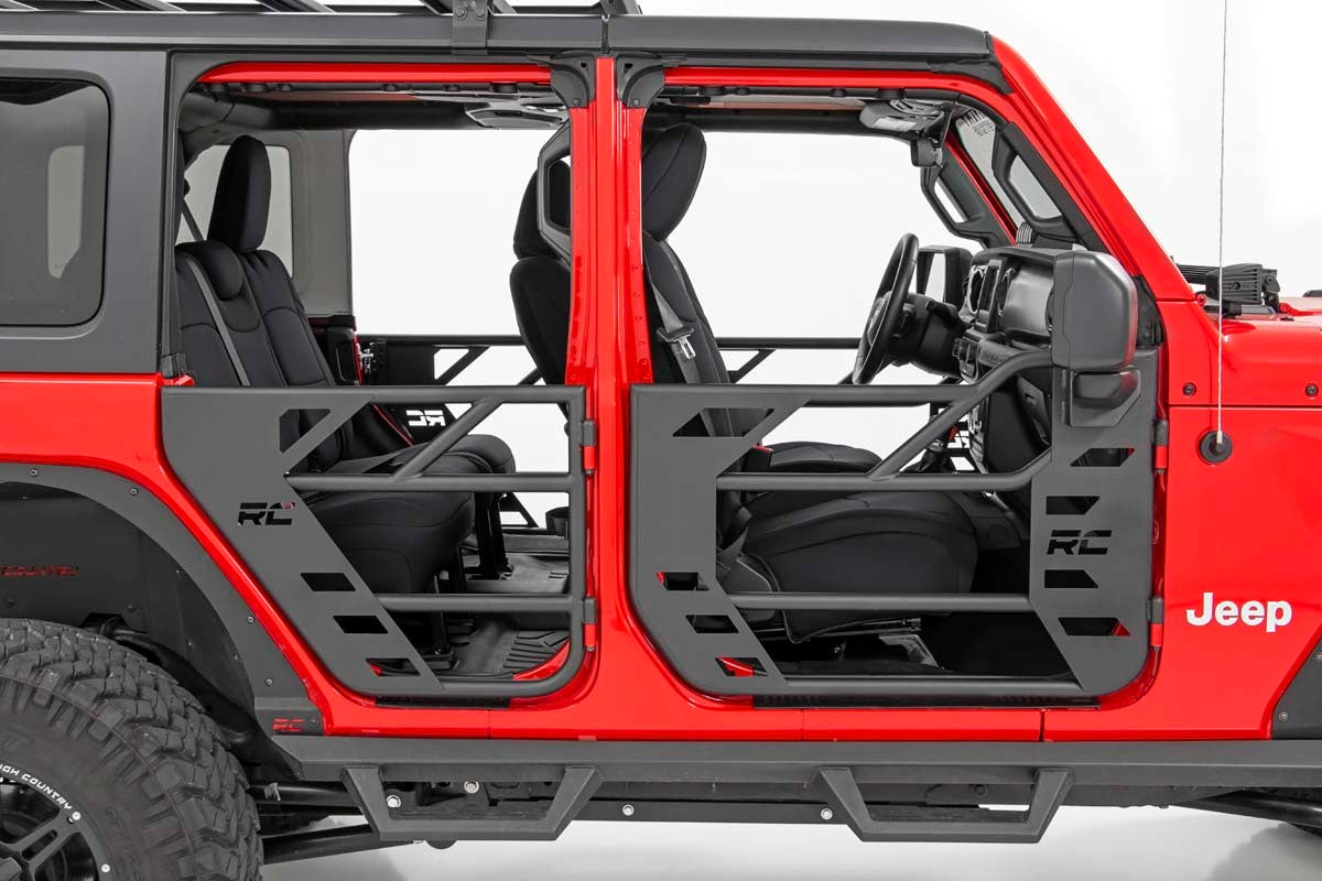 Fits Jeep Gladiator JT 4WD (18-24) Tubular Doors; Front and Rear; 10619