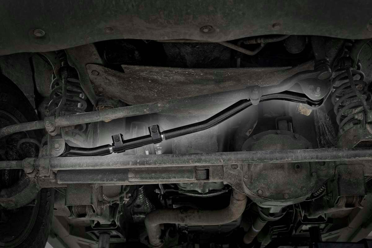 Fits Jeep Grand Cherokee 4WD (1999-2004) Track Bar; Forged; 0-4 Inch Lift; 10621
