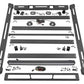 Fits Jeep Wrangler JL (18-24) (18-24) Roof Rack; Black Series Lights; 10622