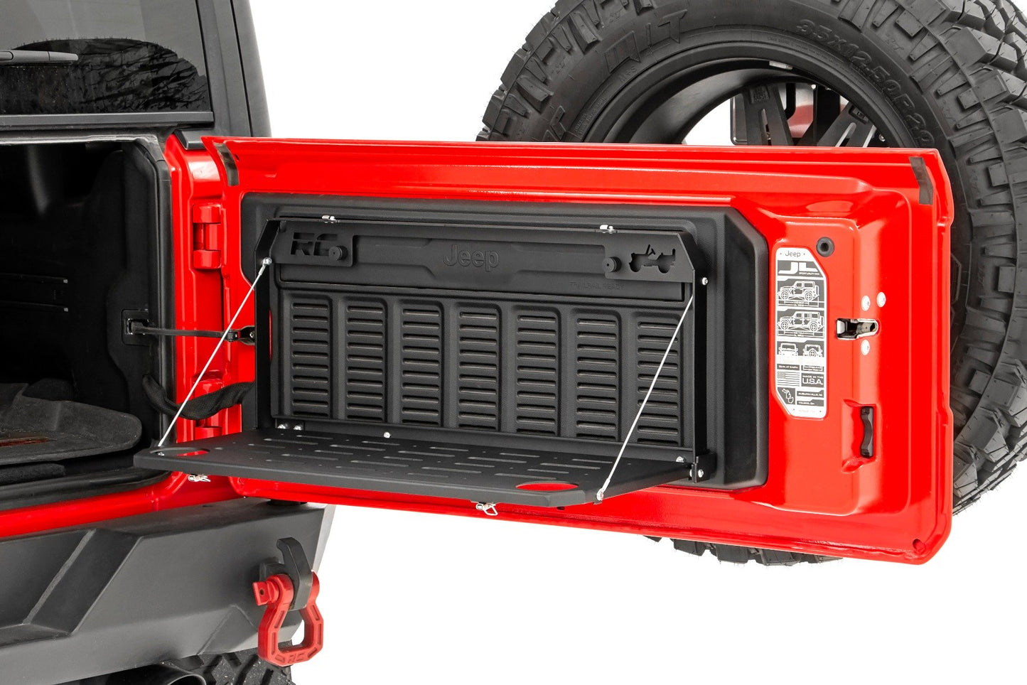 Fits Jeep Wrangler JL (18-24)/Wrangler Unlimited (18-24) Tailgate Table; 10625