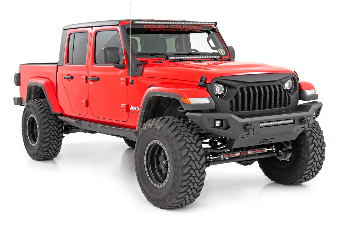Fits Jeep Gladiator JT/Wrangler JK & JL 4WD Front Bumper; Skid Plate; 10635