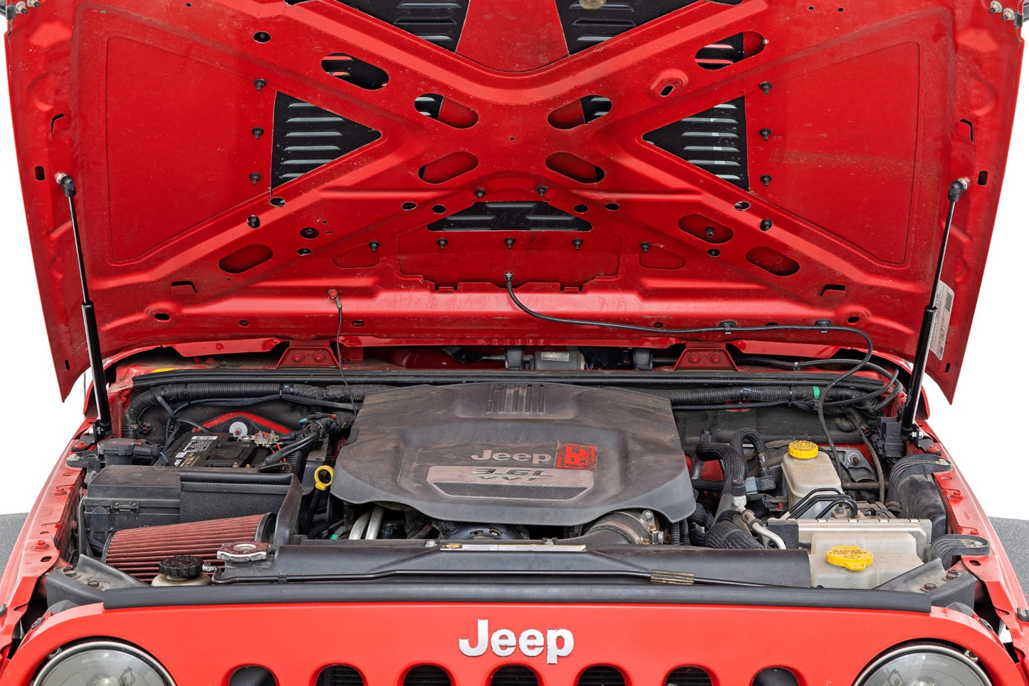 Fits Jeep Wrangler JK (2007-2018) Hood Struts; Hydraulic; 10643