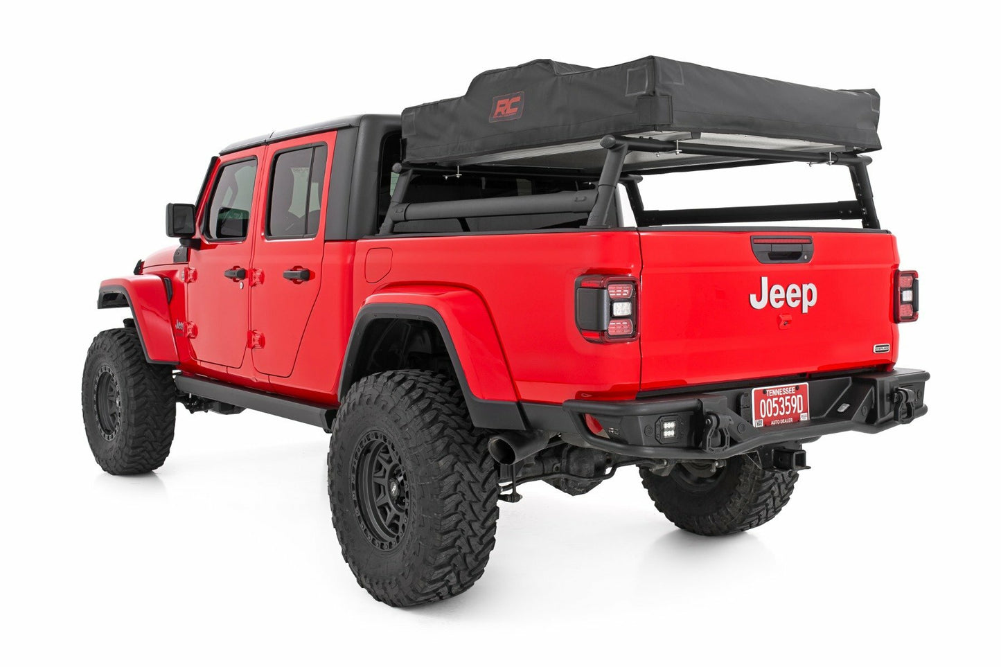 Fits Jeep Gladiator JT 4WD (2020-2024) Bed Rack; Half Rack; Aluminum; 10644