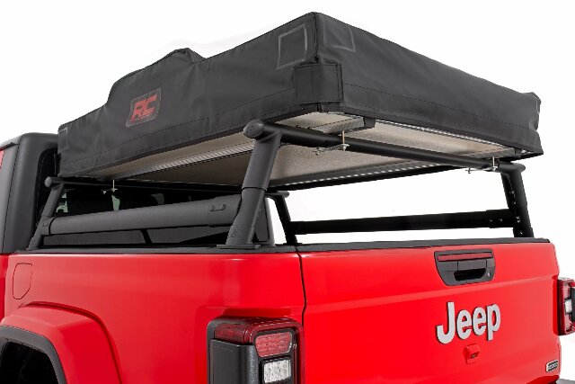 Fits Jeep Gladiator JT 4WD (2020-2024) Bed Rack; Half Rack; Aluminum; 10644