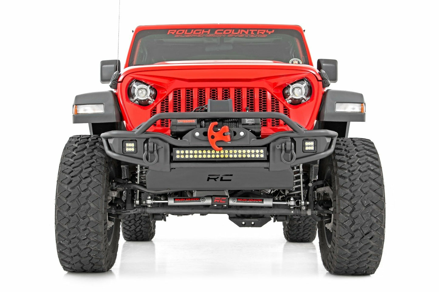 Fits Gladiator JT/Wrangler JK & JL Front Winch Bumper Tubular Skid Plate 10647