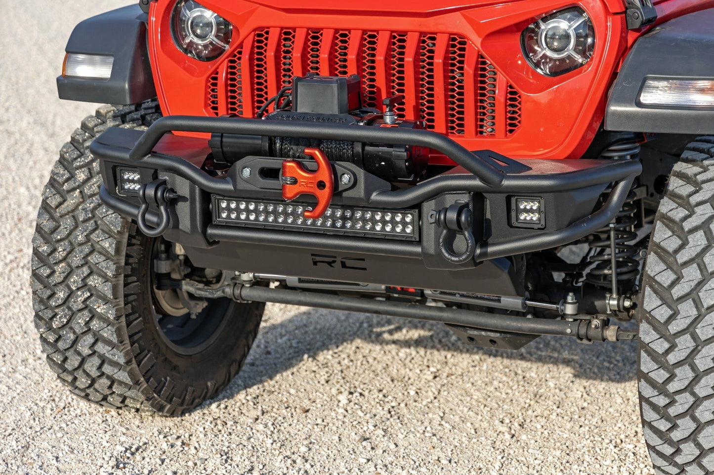 Fits Gladiator JT/Wrangler JK & JL Front Winch Bumper Tubular Skid Plate 10647