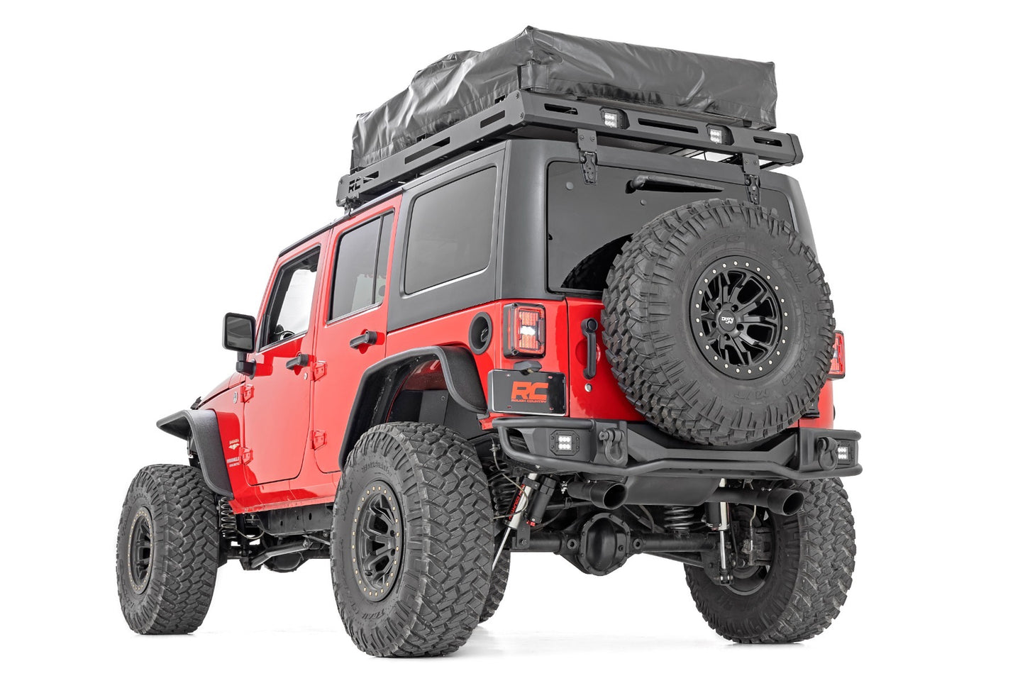 Fits Jeep Wrangler JK/Wrangler Unlimited (2007-2018) Rear Bumper; Tubular; 10649