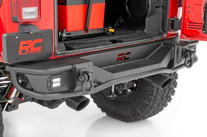 Fits Jeep Wrangler JK/Wrangler Unlimited (2007-2018) Rear Bumper; Tubular; 10649
