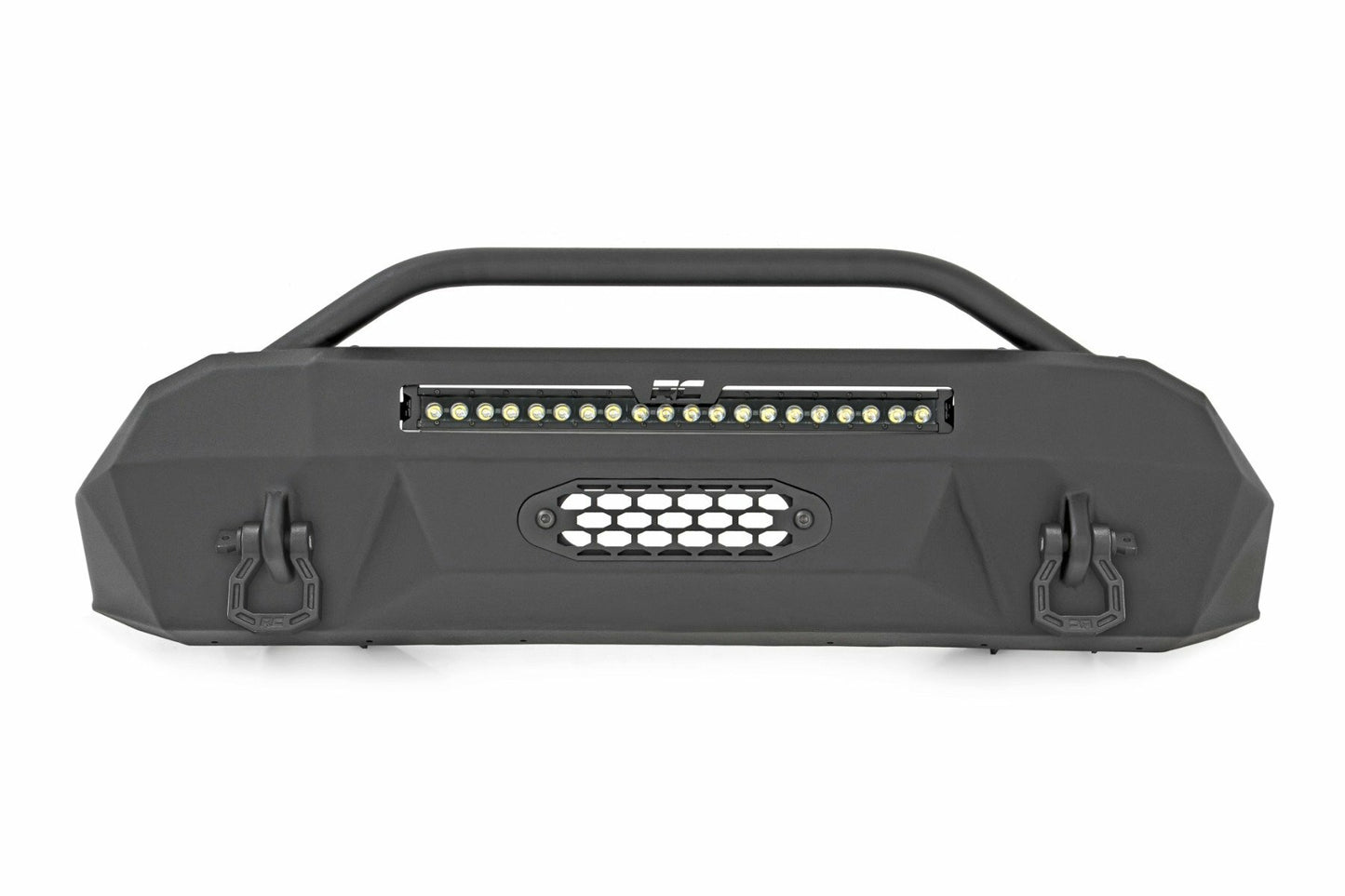 Fits Toyota Tacoma 2WD/4WD (2016-2023) Front Bumper; Hybrid; 20" Blk LED; 10718