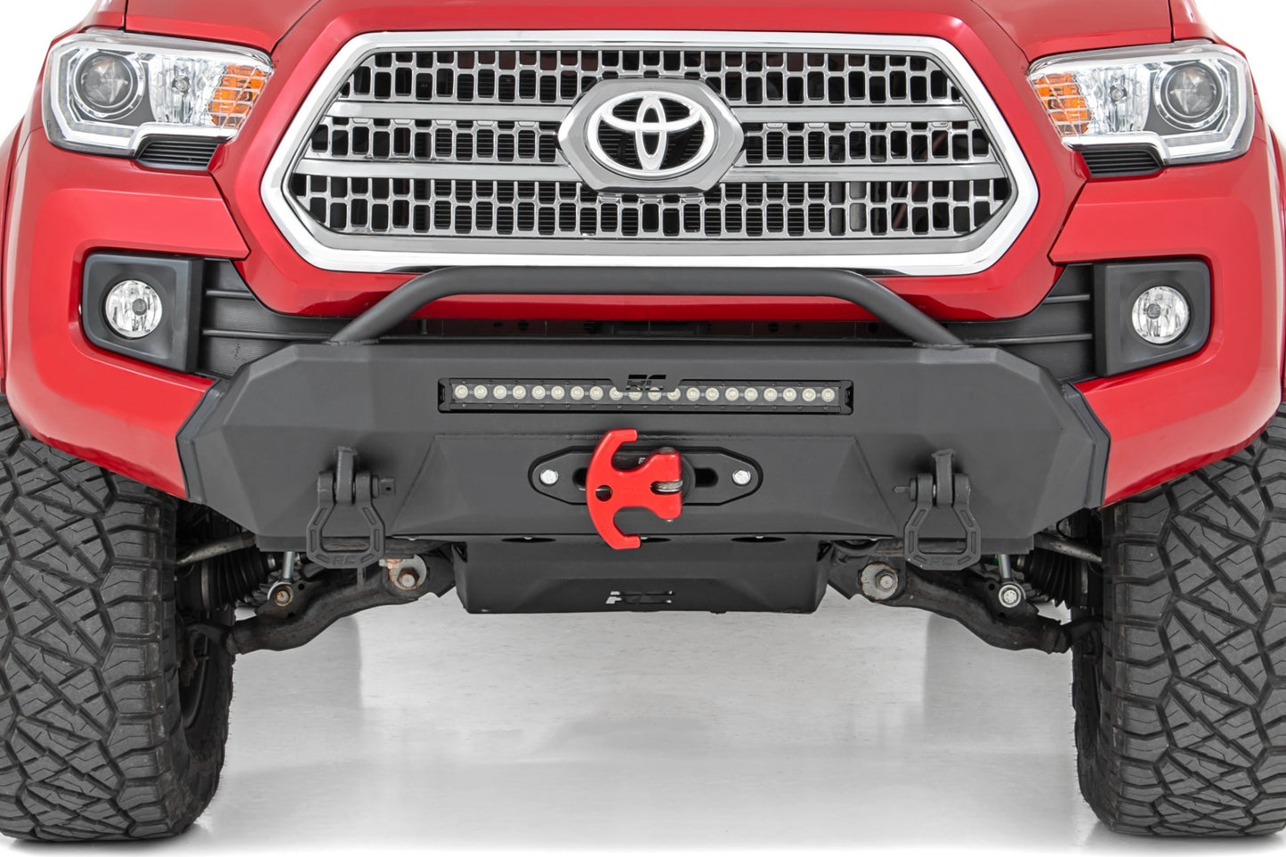 Fits Toyota Tacoma 4WD (2016-2023) Front Bumper; Hybrid; 20" Blk LED; 10720