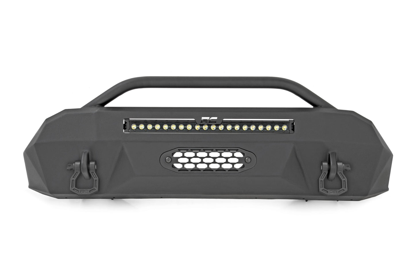 Fits Toyota Tacoma 2&4WD (2016-2023) Front Bumper; Hybrid; 20" Blk DRL LED 10724