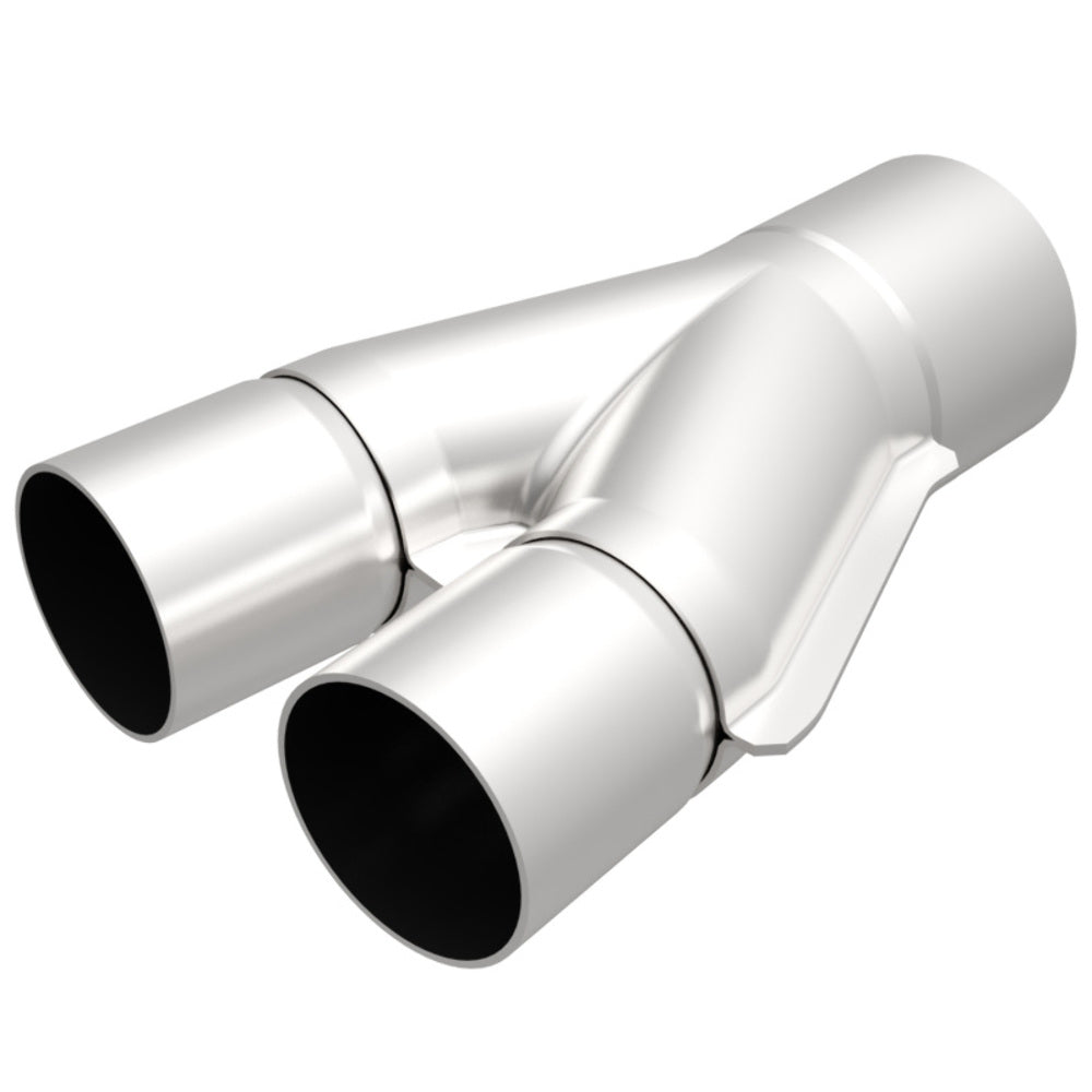 Universal Exhaust Pipe Smooth Trans Y 2.50/2.00 SS 10deg. 10735 Magnaflow - Y Pipe Car Part People