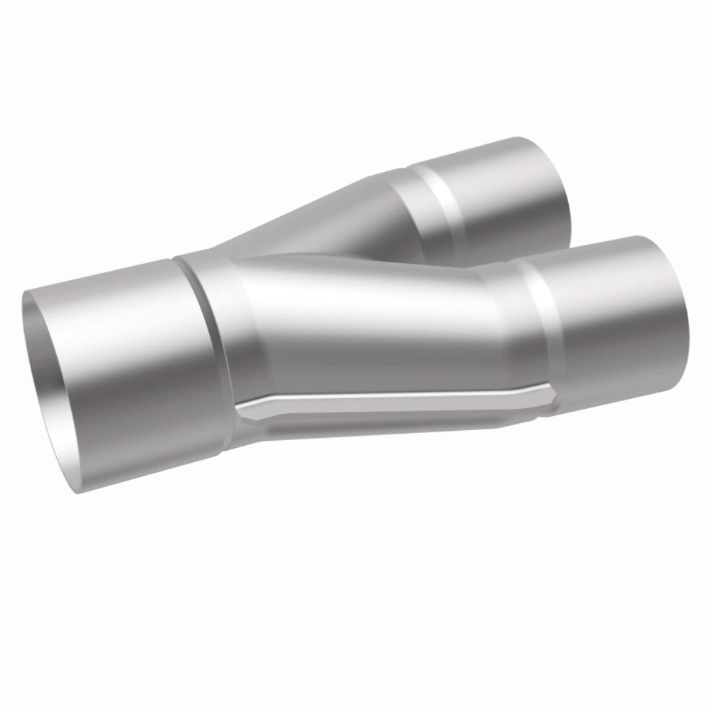 Universal Exhaust Pipe Smooth Trans Y 2.50/2.00 SS 10deg. 10735 Magnaflow - Y Pipe Car Part People