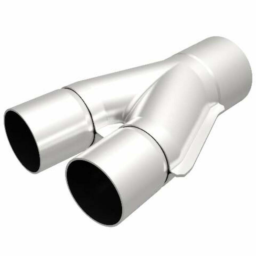 Universal Exhaust Pipe Smooth Trans Y 2.50/2.00 SS 10deg. 10735 Magnaflow - Y Pipe Car Part People