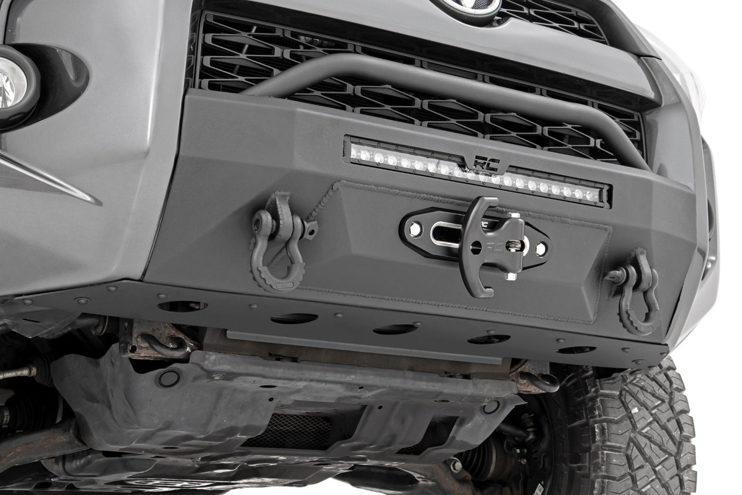 Fits Toyota 4Runner 2WD/4WD (2014-2024) Front Bumper; Hybrid; 10743A
