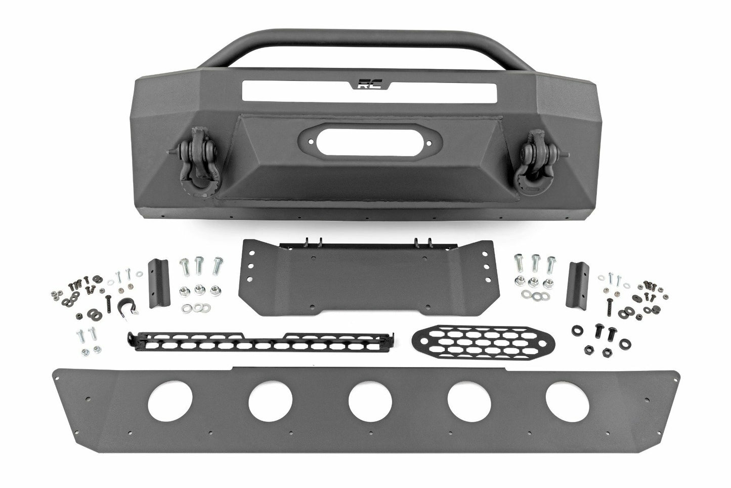 Fits Toyota 4Runner 2WD/4WD (2014-2024) Front Bumper; Hybrid; 10743A