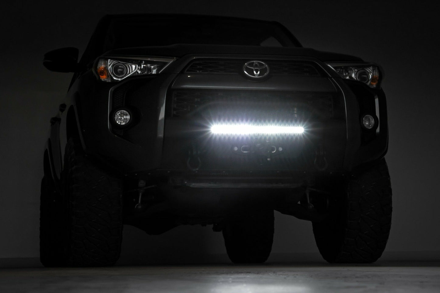 Fits Toyota 4Runner 2WD/4WD (2014-2024) Front Bumper; Hybrid; 20" Blk LED; 10744