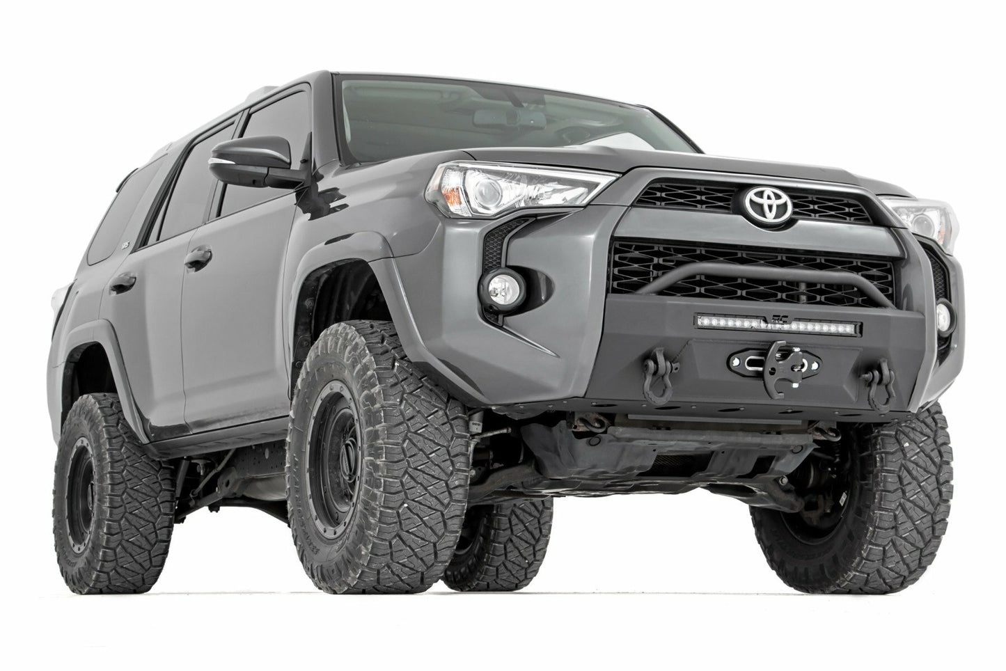 Fits Toyota 4Runner 2WD/4WD (2014-2024) Front Bumper; Hybrid; 20" Blk LED; 10744
