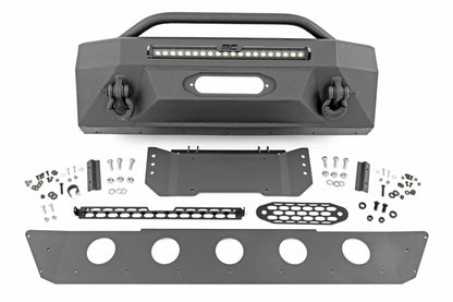 Fits Toyota 4Runner 2WD/4WD (2014-2024) Front Bumper; Hybrid; 20" Blk LED; 10744