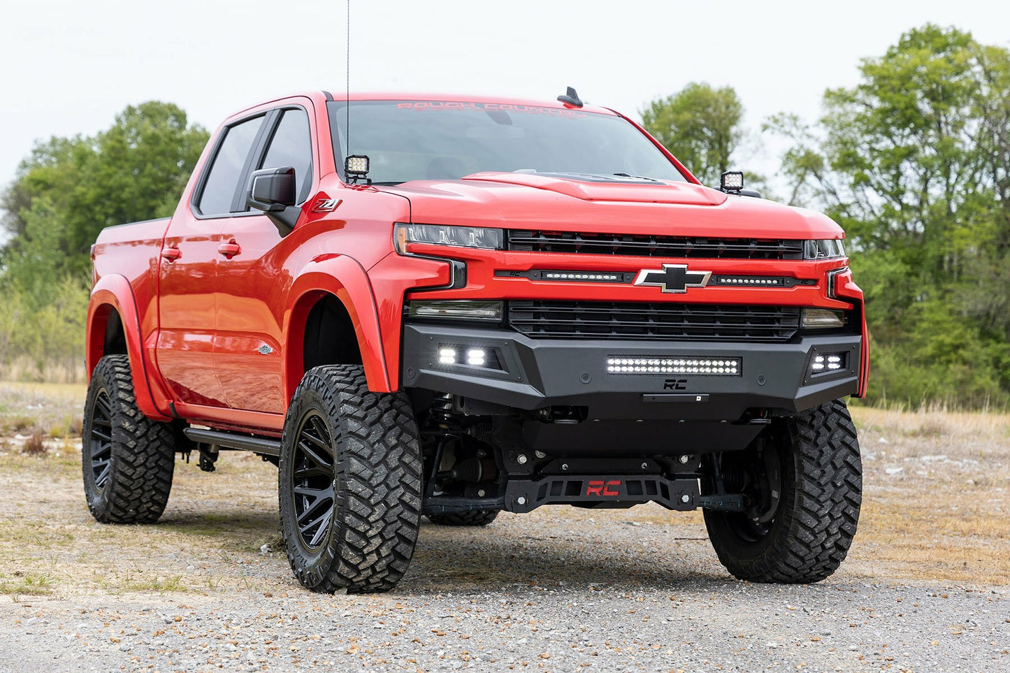 Fits Silverado 1500(19-22) High Clearance Front Bumper LED Lights 10757A