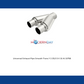 Universal Exhaust Pipe Smooth Trans Y 2.25/2.5 X 10 Al 10758 Magnaflow