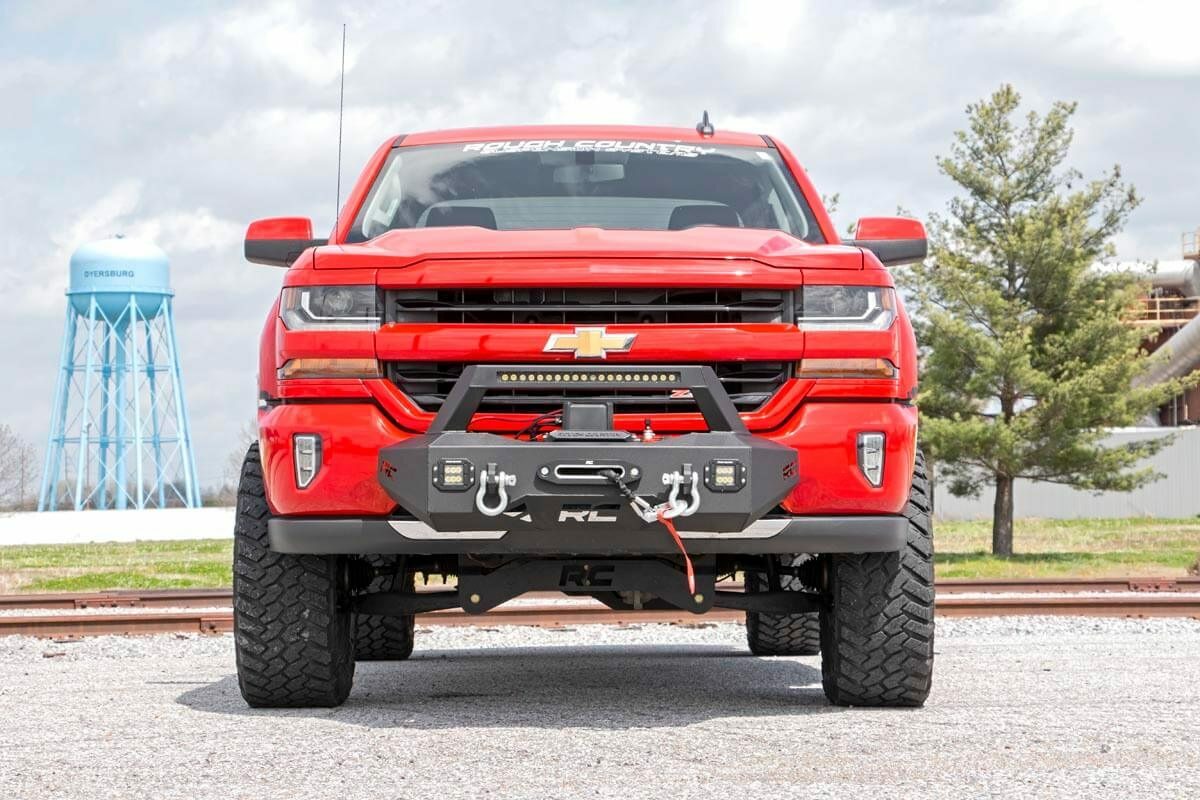 Fits Chevy Silverado 1500 2WD/4WD (2007-18 & Classic) EXO Winch Mount Kit; 10761
