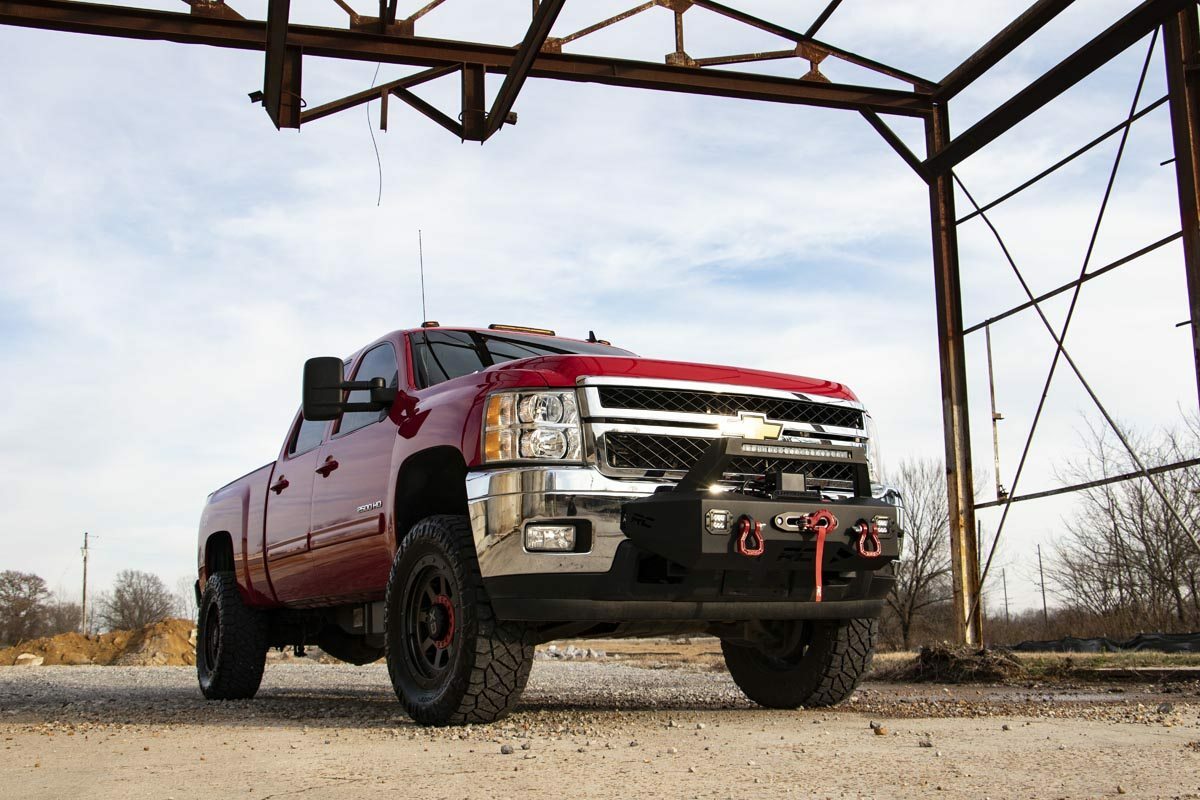 Fits Chevy Silverado 2500 HD/3500 HD 2&4WD (2011-2019) EXO Winch Mount Kit 10764