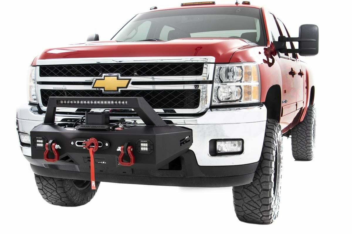 Fits Chevy Silverado 2500 HD/3500 HD 2&4WD (2011-2019) EXO Winch Mount Kit 10764
