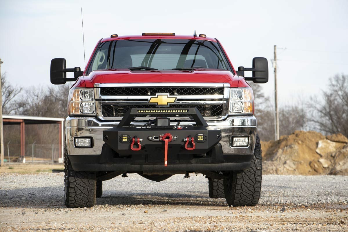 Fits Chevy Silverado 2500 HD/3500 HD 2&4WD (2011-2019) EXO Winch Mount Kit 10764