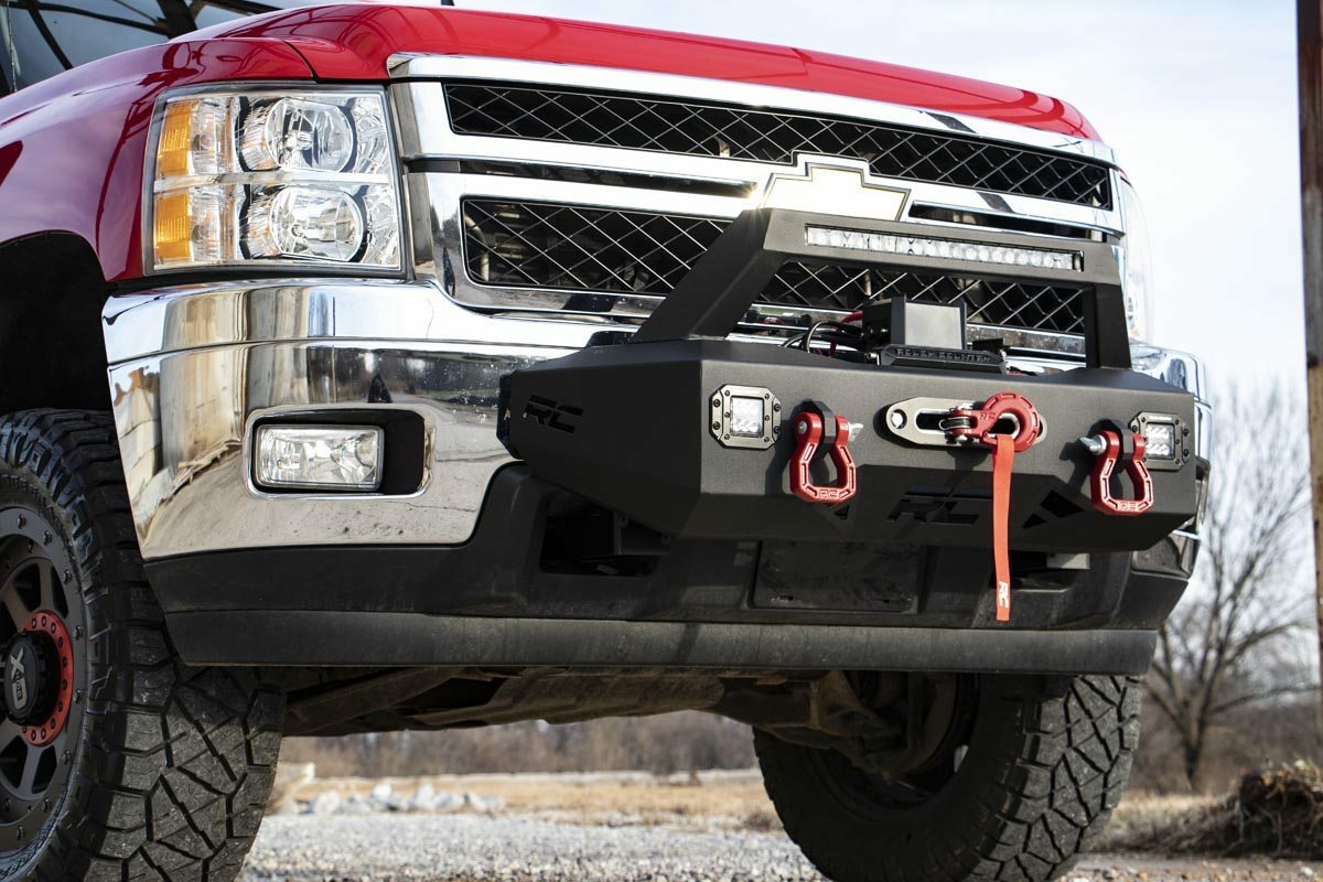 Fits Chevy Silverado 2500 HD/3500 HD 2&4WD (2011-2019) EXO Winch Mount Kit 10764